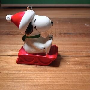 Vintage 1966 Snoopy Holiday Ornament